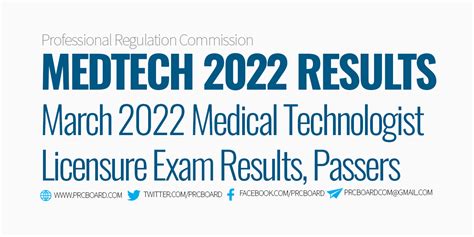 mtle march 2022|MTLE RESULTS: March 2022 Medtech board exam list of .